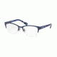 Coach HC5078 Eyeglass Frames 9255-50 - Satin Navy/Blue Black Mosaic Frame