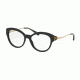 Coach HC6093F Single Vision Prescription Eyeglasses 5308-53 - Black Light Gold Frame