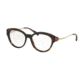 Coach HC6093F Single Vision Prescription Eyeglasses 5417-53 - Dark Tortoise/Light Gold Frame