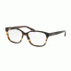 Coach HC6103F Eyeglass Frames 5443-54 - Black Tort Gltr Varsity Stripe Frame