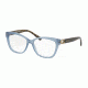 Coach HC6120 Prescription Eyeglasses, 52mm, Milky Blue Denim, HC6120-5521-52-SV