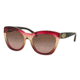 Coach HC8151F Sunglasses 533314-54 - Black Cherry Tan Grad/Black Frame, Brown Rose Gradient Lenses