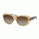 Coach L071 DARCY HC8083 Sunglasses 5216T5-55 - Brown Crystal/Tort Sand Sig C Frame, Brown Gradient Polarized Lenses