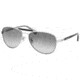Coach L078 ALTON HC7041 Sunglasses 917511-59 - Silver/Black White Sig C Frame, Grey Gradient Lenses