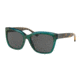 Coach L1006 HC8230 Sunglasses 550687-57 - Emerlad Chunky Glitter Frame, Dark Grey Solid Lenses