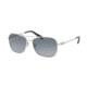Coach L1014 HC7080 Single Vision Prescription Sunglasses HC7080-90014U-55 - Lens Diameter 55 mm, Frame Color Silver