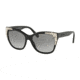 Coach L1043 HC8244 Sunglasses 500211-56 - Black Solid Frame, Grey Gradient Lenses