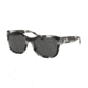 Coach L1045 HC8243 Sunglasses 553087-55 - Cookies And Cream Tort Frame, Dark Grey Solid Lenses
