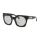 Coach L1048 HC8250F Sunglasses 500287-51 - Black Solid Frame, Light Grey Solid Lenses