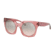 Coach L1048 HC8250F Sunglasses 55278Z-51 - Trans Pink Frame, Silver Pink Gradient Flash Lenses