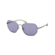 Coach L1063 HC7092 Sunglasses 90041A-56 - Gunmetal Frame, Solid Purple Lenses