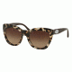 Coach L134 HC8151 Sunglasses 532513-54 - Snow Leopard Tortoise/Dk Brown Frame, Dark Brown Gradient Lenses