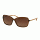 Coach L136 HC8152 Bifocal Prescription Sunglasses, 57mm, Brown Glitter/Crystal Lt Brown, HC8152-5328T5-57-BI
