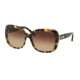 Coach L139 HC8158 Sunglasses 532413-58 - Dark Vintage Tortoise/ Black Frame, Dark Brown Gradient Lenses