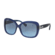 Coach L139 HC8158 Sunglasses 539717-58 - Milky Navy/Milky Navy Sig C Frame, Grey Blue Gradient Lenses