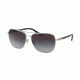 Coach L1637 HC7073B Sunglasses 901511-59 - Silver / Black Frame, Grey Gradient Lenses