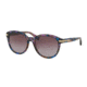Coach L554 HC8140F Sunglasses 52888H-55 - Confetti Purple Frame, Purple Gradient Lenses
