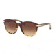 Coach L554 HC8140F Sunglasses 543713-55 - Burgundy Tortoise/Tortoise Frame, Brown Gradient Lenses