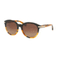 Coach L554 HC8140F Sunglasses 5438T5-55 - Black Tortoise/Tortoise Frame, Brown Gradient Polar Lenses