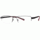 Columbia Big Horn Progressive Prescription Eyeglasses - Frame Semi Matte Black/Black-Red CBBIGHORN01