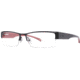 Columbia City Trek 2 Eyeglass Frames - Frame Black/Red, Size 56/15mm CBCITYTREK203