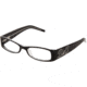 D&amp;G DD1148B SV Prescription Eyeglasses Black Top On Clear Frame / 49 mm Prescription Lenses, 675-4917, Select Frame Color / Lens Diameter Black Top On Clear Frame / 49 mm Prescription Lenses