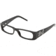 D&amp;G DD1155B Bifocal Eyeglasses - Black Demo Lens Frame / 50 mm Prescription Lenses, 501-5016