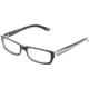 D&amp;G DD1167 SV Prescription Eyeglasses - Black Top On Clear Frame / 51 mm Prescription Lenses, 675-5116