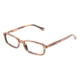 DandG DD1186 #1683 - Striped Light Brown Demo Lens Frame