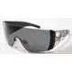 D&amp;G DD8025B-656-6I-0135 Sunglasses Crystal Frame / Gray Gradient w/Silver Mirror Lenses