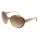 D&amp;G DD8090 Sunglasses 198513-6016 - Yellow Gold Frame, Brown Gradient Lenses