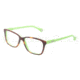 D&G VIBRANT COLOURS DD1238 Prescription Eyeglasses 2687-5215 - Havana On Green Frame, Demo Lens Lenses