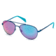 Diesel DL0070 Sunglasses - Shiny Blue Frame Color, Blue Mirror Lens Color