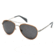 Diesel DL0070 Sunglasses - Shiny Palladium Frame Color, Smoke Lens Color