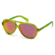 Diesel DL0075 Sunglasses - Light Green Frame Color, Bordeaux Mirror Lens Color