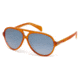Diesel DL0075 Sunglasses - Orange Frame Color, Smoke Mirror Lens Color
