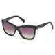 Diesel DL0101 Sunglasses - Shiny Black Frame Color, Gradient/Mirror Violet Lens Color