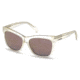 Diesel DL0101 Sunglasses - White Frame Color, Smoke Mirror Lens Color
