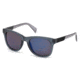 Diesel DL0135 Sunglasses - Grey Frame Color, Blue Mirror Lens Color
