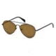 Diesel DL0193 Sunglasses - Matte Dark Bronze Frame Color, Roviex Mirror Lens Color