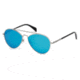 Diesel DL0193 Sunglasses - Matte Palladium Frame Color, Blue Mirror Lens Color