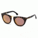 Diesel DL0211 Sunglasses - Dark Havana Frame Color, Blue Mirror Lens Color