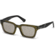 Diesel DL0231 Eyewear - Unisex - Sunglasses - Light Green Frame Color, Green Mirror Lens Color