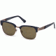 Diesel DL0235 Eyewear - Unisex - Sunglasses - Blue Frame Color, Roviex Mirror Lens Color