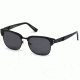 Diesel DL0235 Eyewear - Unisex - Sunglasses - Shiny Black Frame Color, Smoke Lens Color