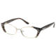 Diva 5454 Single Vision Prescription Eyeglasses, Brown Marble/Gold Frame, DI5454CB9SV