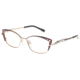 Diva 5476 Progressive Prescription Eyeglasses, Burgundy/Rose/Gold Frame, DI5476888EPR