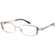 Diva Womens 5358 Eyeglasses - Brown Fade-Gold Frame w/ Clear Lenses, Size 52-15-122 5358-820