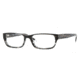 DKNY DY 4592 Eyeglasses Styles Striped Black Frame w/Non-Rx 51 mm Diameter Lenses, 3394-5117
