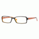 DKNY DY 4596 Eyeglasses Styles Black/Transparent Orange Frame w/Non-Rx 51 mm Diameter Lenses, 3444-5116